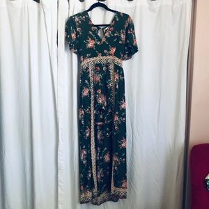 Francesca’s Floral Maxi Romper